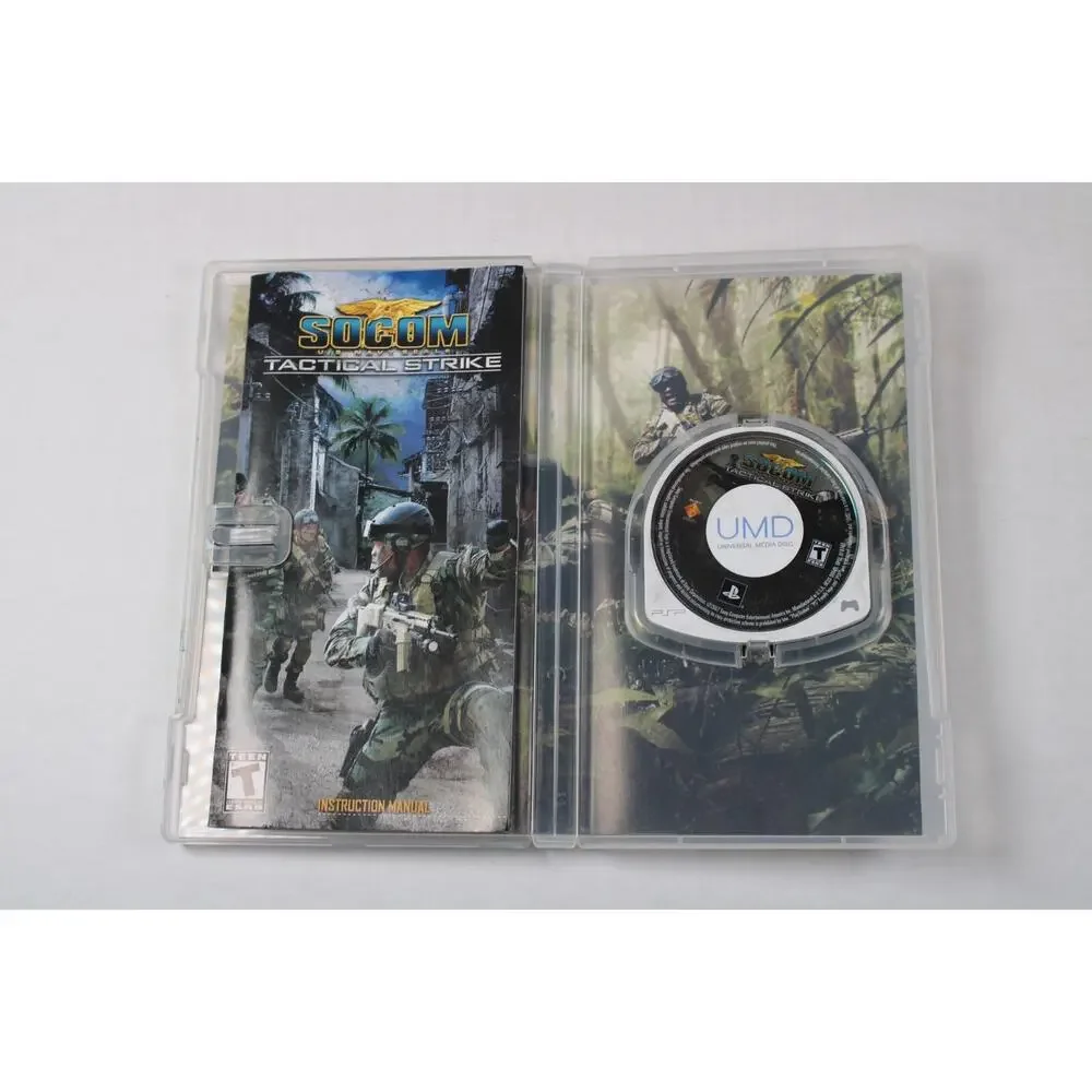 SOCOM: U.S. Navy SEALs - Tactical Strike (Sony PSP, 2007) CIB Complete w/ Manual